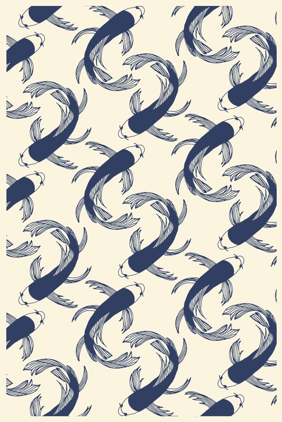 Japanese Koi Pattern: Dream Journal (6x9 Inches) with 120 Pages Books