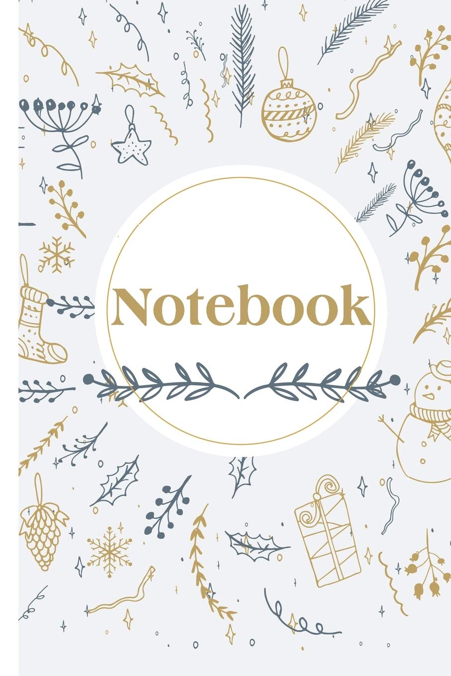 Christmas Notebook: Ruled Notebook Lined School Journal | 120 Pages | 6 x 9" | White (Composition Books) | Christmas gift Learning & Reference