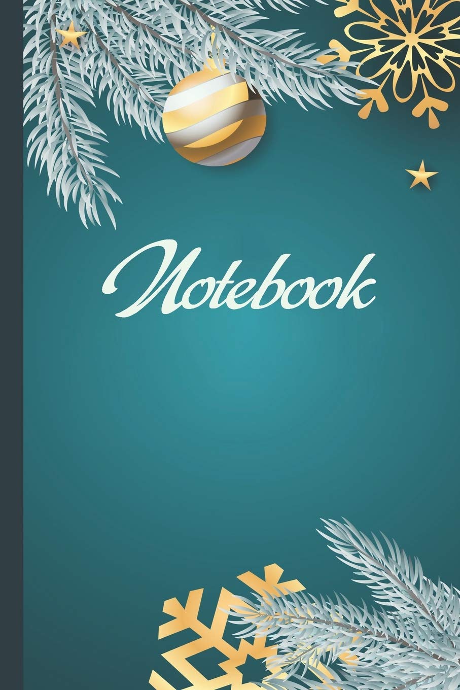 Christmas Notebook: Ruled Notebook Lined School Journal | 120 Pages | 6 x 9" | Turquoise Christmas notebook (Composition Books) | Christmas gift Learning & Reference