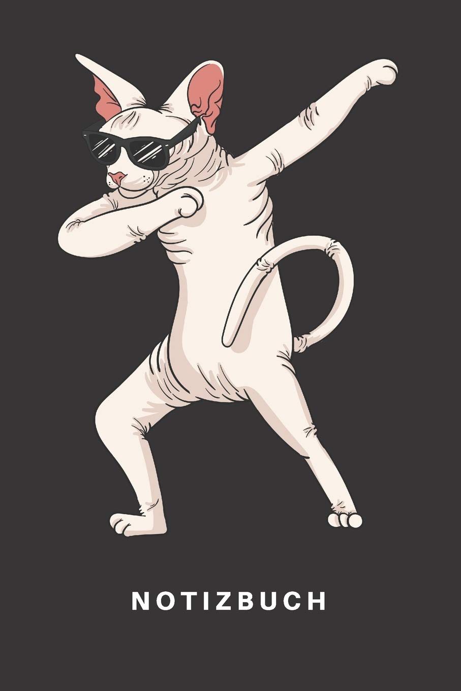 Notizbuch: Notizbuch | Notizheft | Schreibbuch | 110 Seiten | Liniert | Linien | DIN A5 | Katze | Katzen | Kitten | Katzenhalter | Katzenbesitzer | ... Dabbing | Dab | Tanz | Tanzen | Sonnenbrille Books