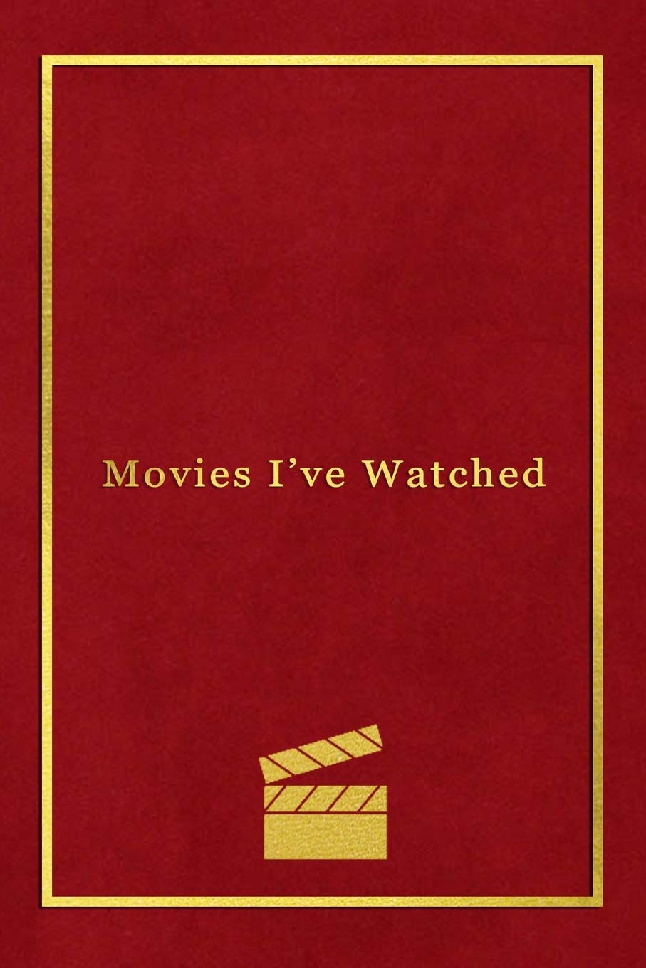 Movies Ive Watched: A personal film review log book diary for movie buffs | Record your thoughts, ratings and reviews on films you watch | Professional red velvet pattern print design Hobbies & Crafts