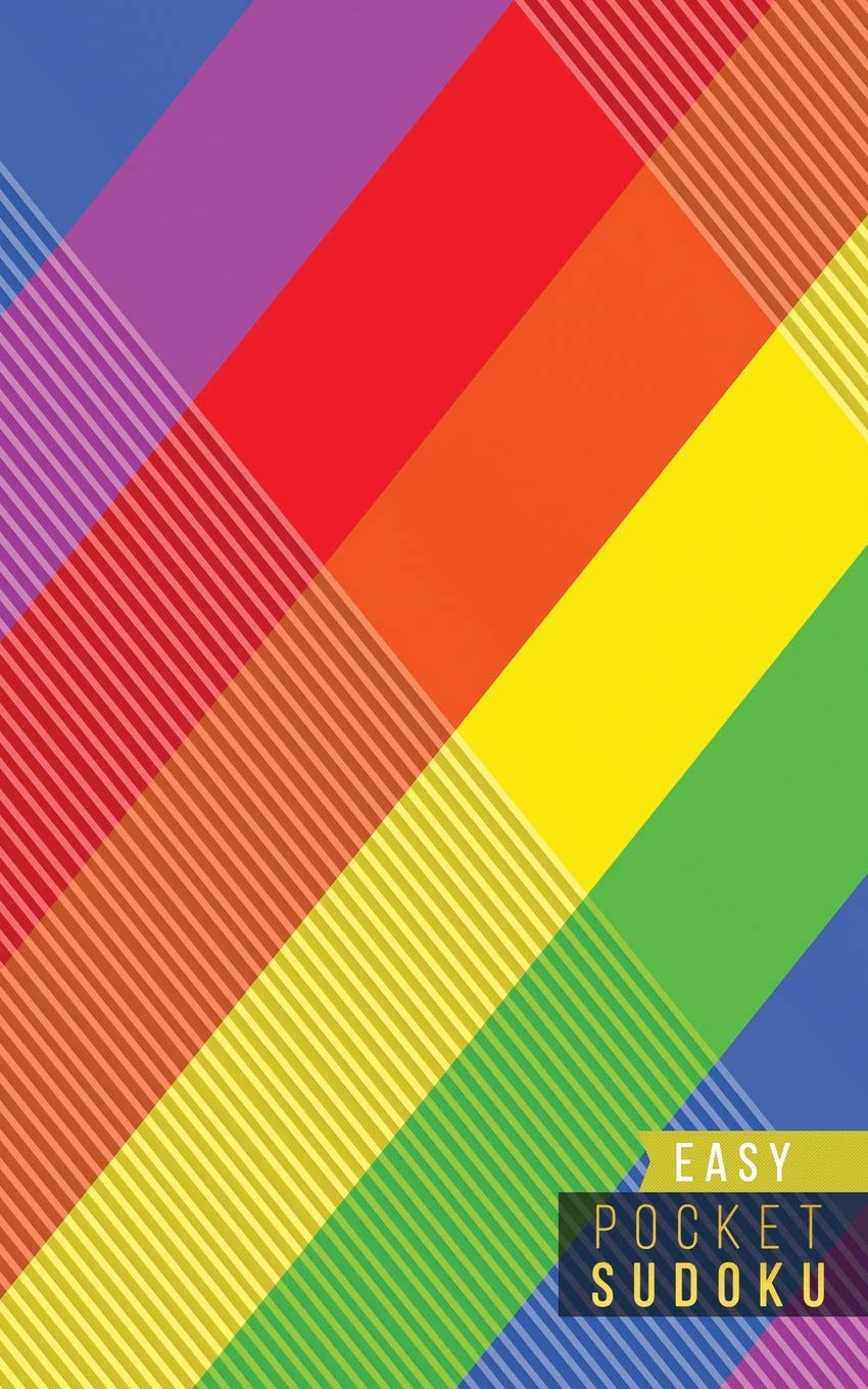 Pocket Sudoku Easy: 158 Easy Sudoku Puzzles | Pocket Sudoku Puzzle Books | Large Print Sudoku Puzzle Books For Adults | Sudoku For Seniors | Travel Size | LGBT Rainbow LGBTQ+