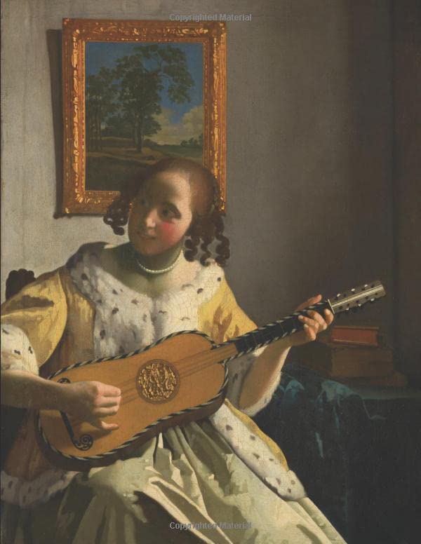 Johannes Vermeer Black Paper Sketchbook: The Guitar Player | Draw with Vivid Colors | Large Artistic Sketch Pad | For Art Supplies Like Gel Ink Pens, ... Art Notebook (Black Art Sketchbooks, Band 35) Arts & Music