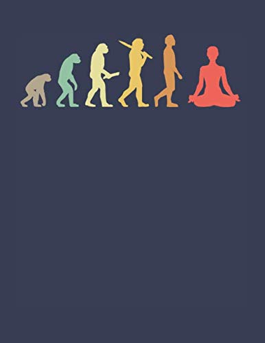 Yogi Notizbuch: A4 Liniert 108 Seiten - Retro Yoga Evolution Notizheft - Geschenk für Yogis & Yoga Liebhaber book