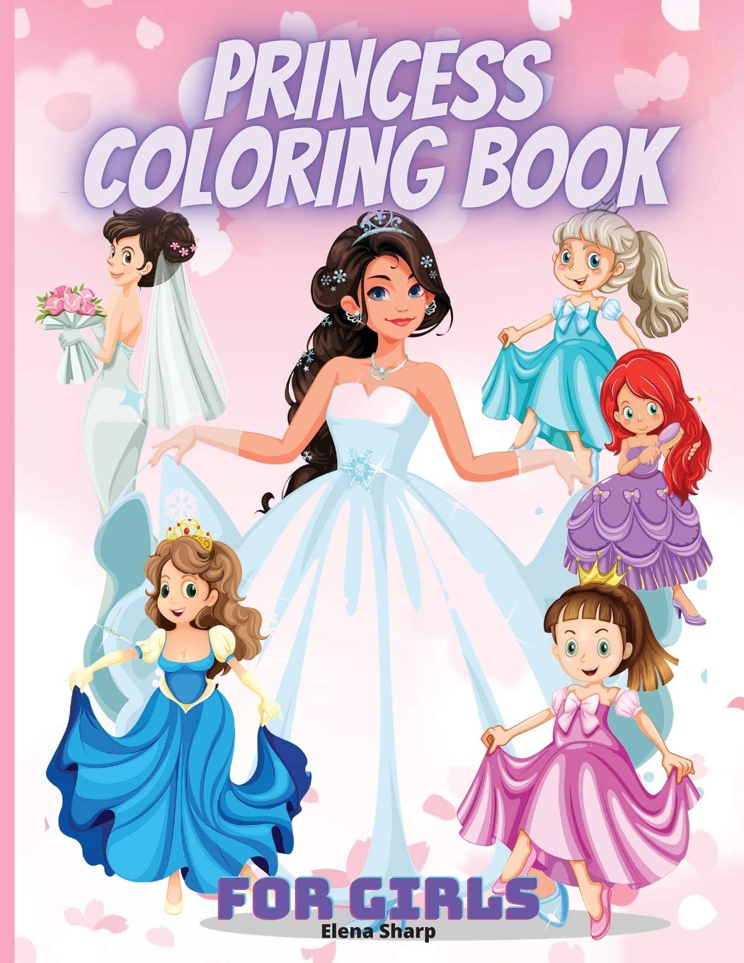 Princess Coloring Book For Girls: Cute Princess Coloring Book for Toddlers Preschool Boys and Girls Ages 3-9 Non-fiction