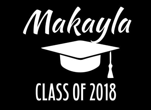 Makayla Class Of 2018: Graduation Cap Guest Book For Party, Personalized Gift. Graduate Advice or Autograph Book Unlined. (Tassel Zone) Learning & Reference