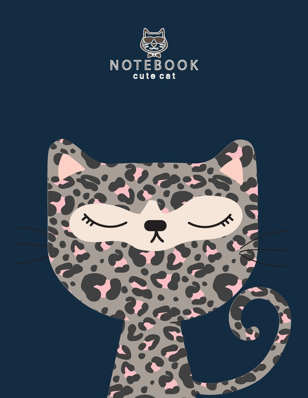 Notebook Cute cat: Bengal cat on drak blue cover and Dot Graph Line Sketch pages, Extra large (8.5 x 11) inches, 110 pages, White paper, Sketch, ... (Bengal cat on drak blue notebook, Band 1) Pets