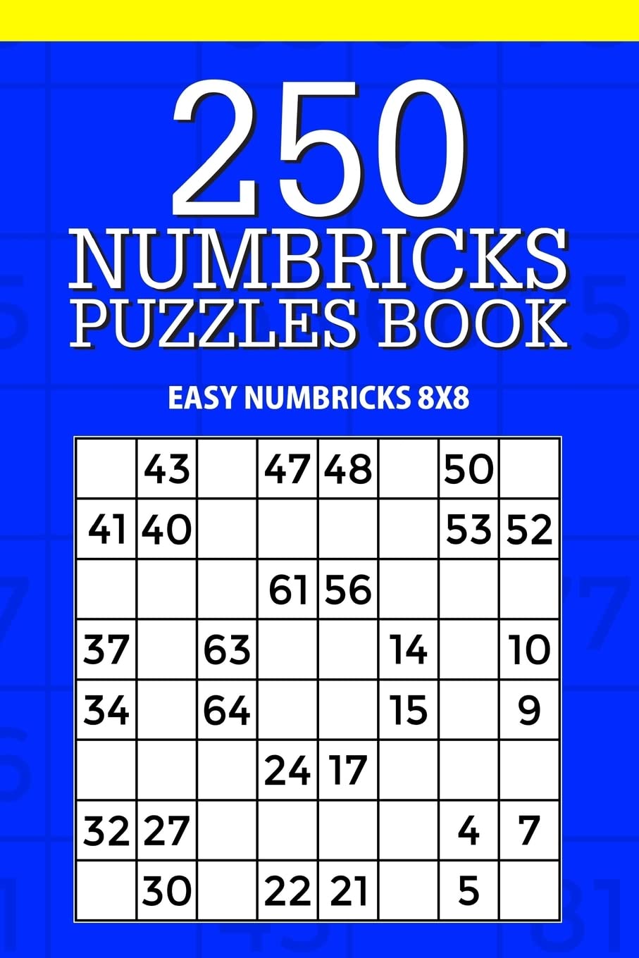 250 Numbricks Puzzle Book: Easy Numbricks 8x8 (Numbricks Collection, Band 23) Leisure & Fun