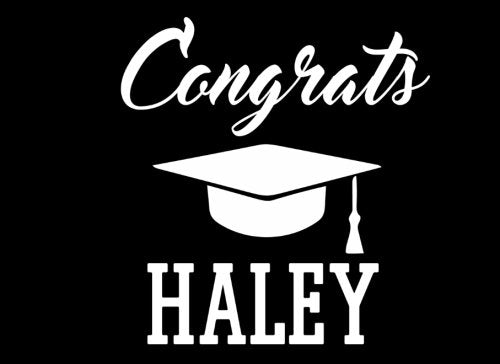Congrats Haley: Graduation Cap Guest Signing Book For Party, Personalized Gift. Graduate Advice or Autograph Book Lined. (Tassel Zone) Learning & Reference