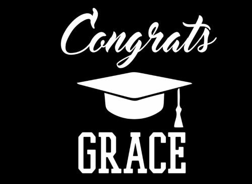 Congrats Grace: Graduation Cap Guest Signing Book For Party, Personalized Gift. Graduate Advice or Autograph Book Lined. (Tassel Zone) Learning & Reference
