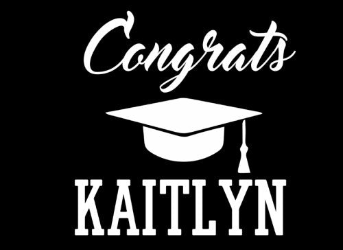 Congrats Kaitlyn: Graduation Cap Guest Signing Book For Party, Personalized Gift. Graduate Advice or Autograph Book Lined. (Tassel Zone) Learning & Reference