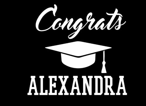 Congrats Alexandra: Graduation Cap Guest Signing Book For Party, Personalized Gift. Graduate Advice or Autograph Book Lined. (Tassel Zone) Learning & Reference