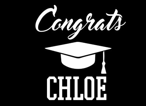 Congrats Chloe: Graduation Cap Guest Signing Book For Party, Personalized Gift. Graduate Advice or Autograph Book Lined. (Tassel Zone) Learning & Reference