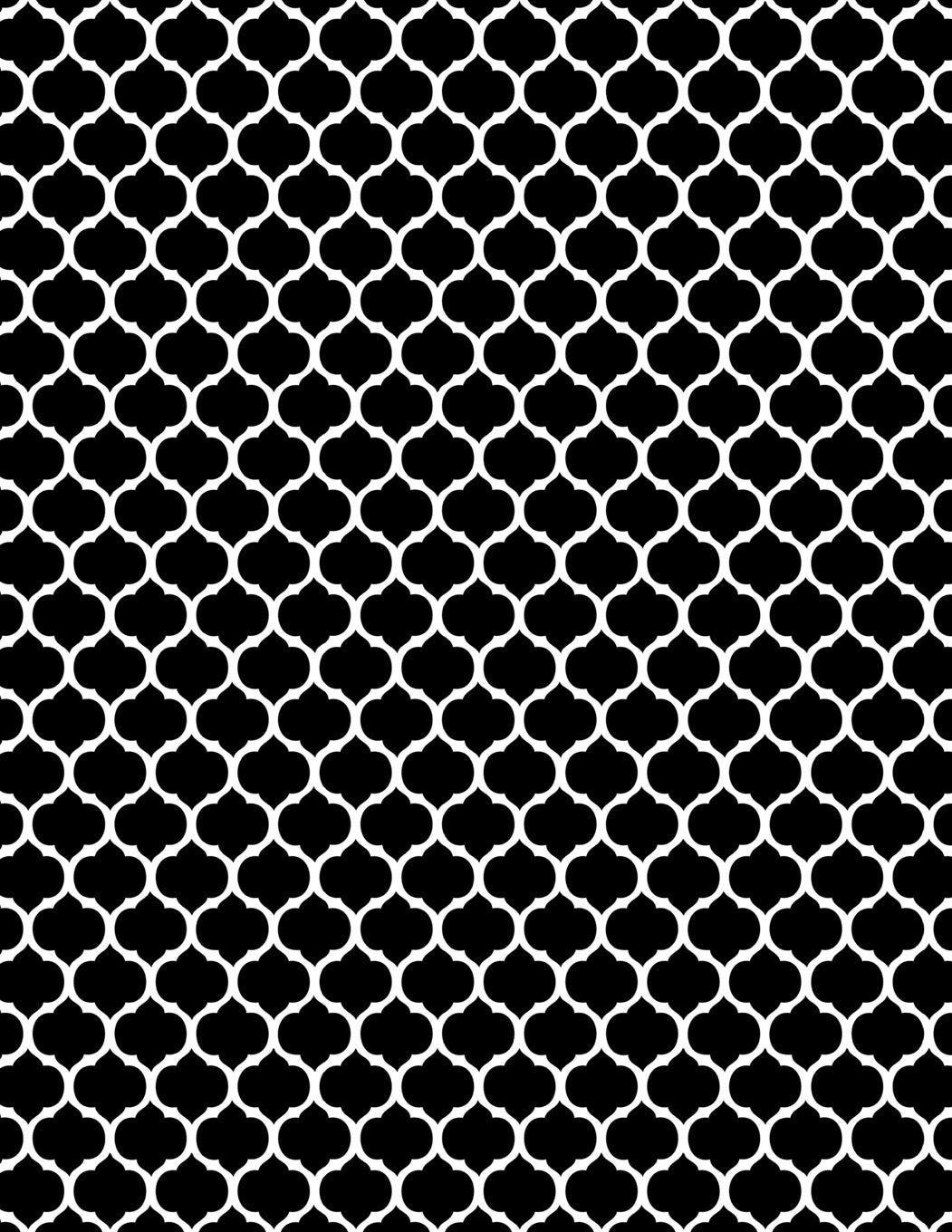 Moroccan Trellis - Black 101 - Lined Notebook With Margins 8.5x11: 101 Pages, 8.5 x 11, College Ruled, Journal, Soft Cover Learning & Reference