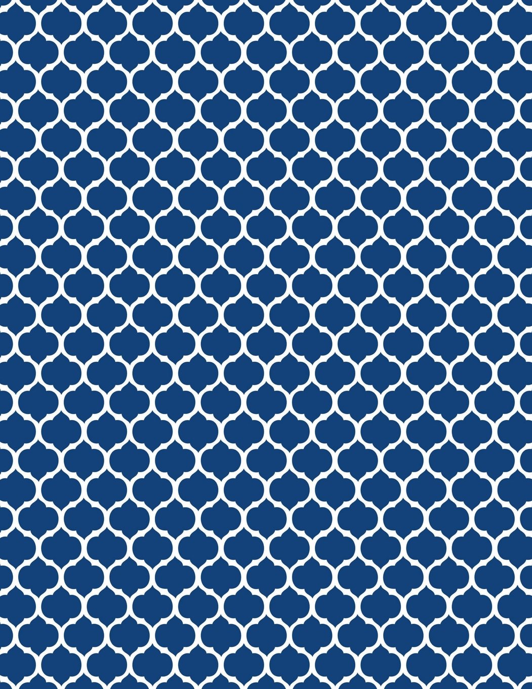Moroccan Trellis - Navy Blue 101 - Lined Notebook With Margins 8.5x11: 101 Pages, 8.5 x 11, College Ruled, Journal, Soft Cover Learning & Reference