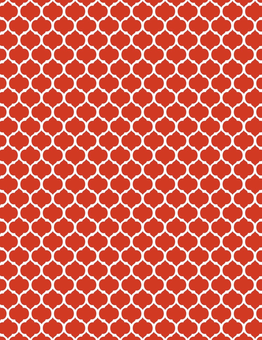 Moroccan Trellis - Red 101 - Lined Notebook With Margins 8.5x11: 101 Pages, 8.5 x 11, College Ruled, Journal, Soft Cover Learning & Reference