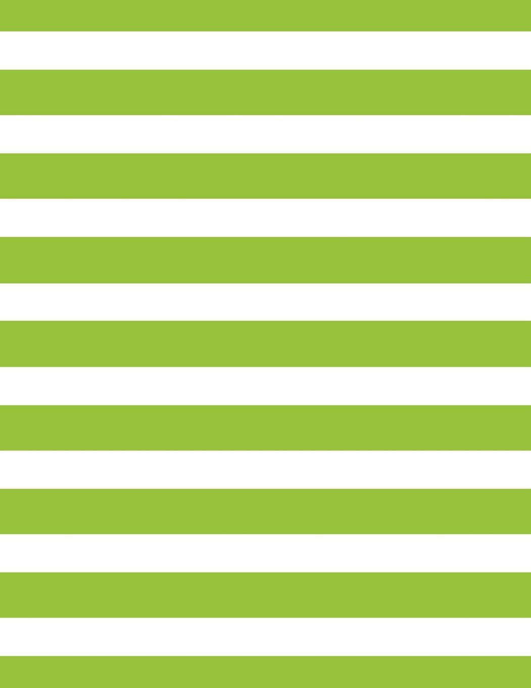 Stripes - Lime Green 101 - Lined Notebook With Margins 8.5x11: 101 Pages, 8.5 x 11, College Ruled, Journal, Soft Cover Learning & Reference