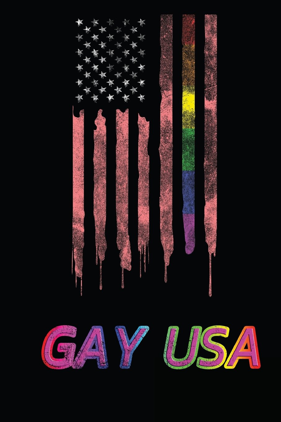 Gay USA: Notebook | Journal | Diary | 110 Lined Pages Novels & Short Stories