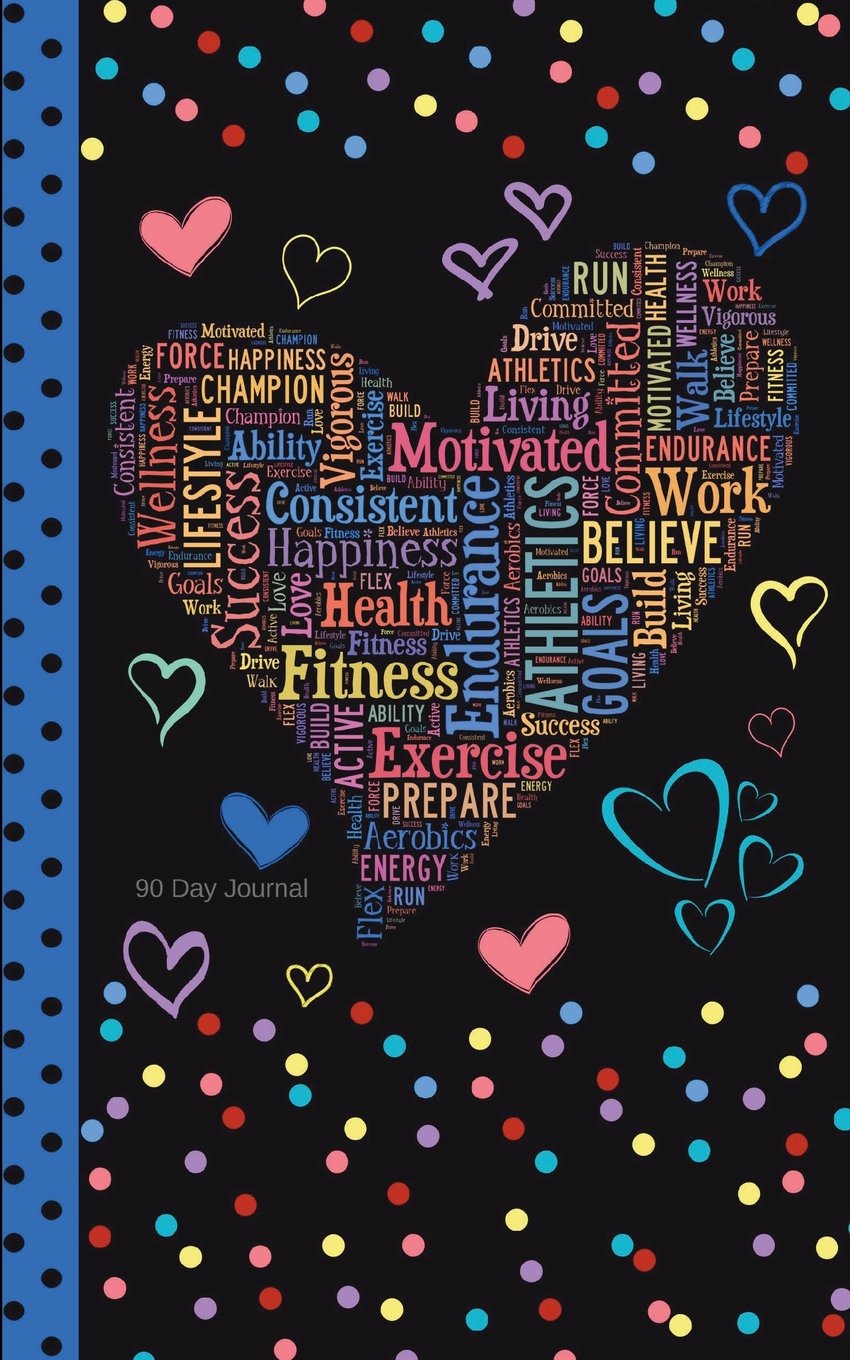 90 Day Journal: Food Journal and Blood Sugar Log Health, Nutrition & Fitness