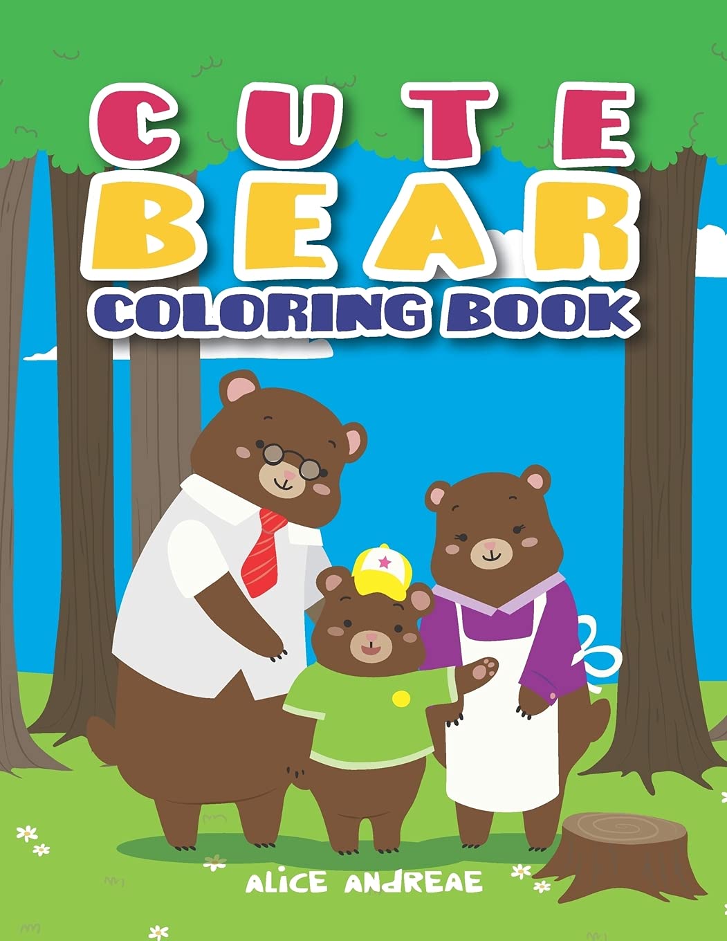 Bear Coloring Book: coloring and activity books for kids ages 4-8 Tiptoi & Games
