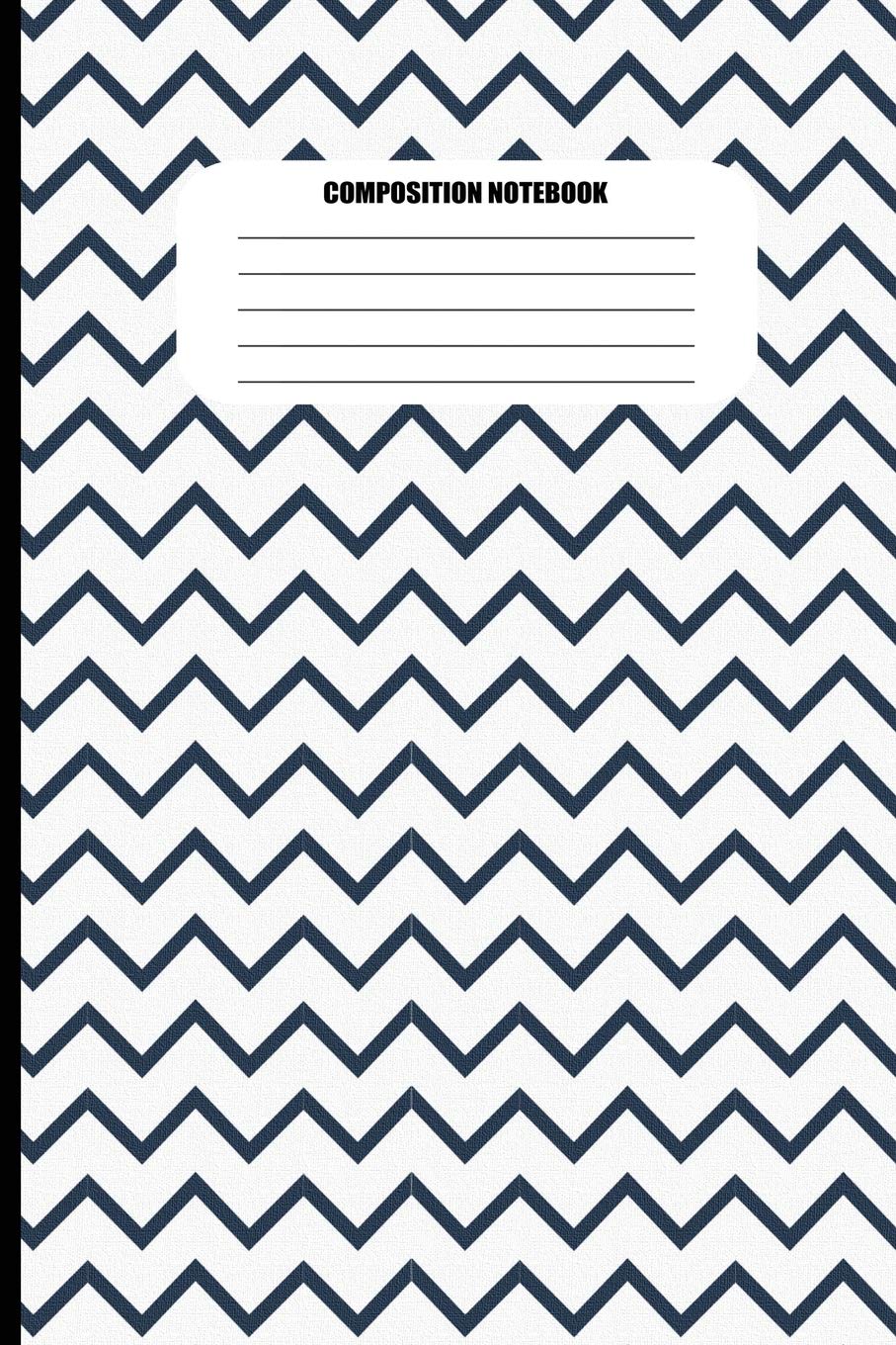Composition Notebook: Black and White Zig Zags (100 Pages, College Ruled) Business, Finance & Career