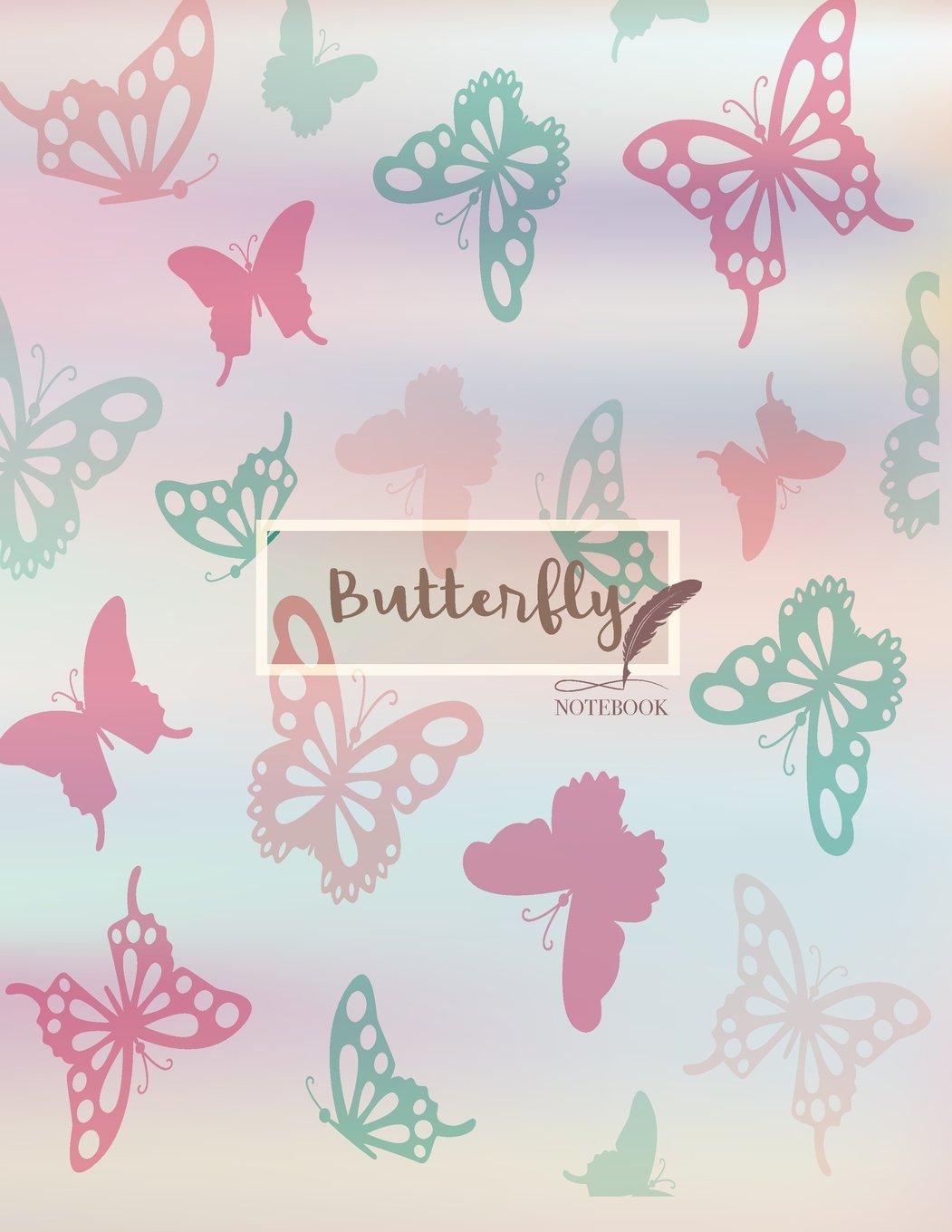 Notebook: Butterfly cover and Dot pages, Extra large (8.5 x 11) inches, 110 pages, notebooks and journals (Butterfly notebook,with Dot pages, Extra large (8.5 x 11) inches, 110 pages, Band 4) Pets