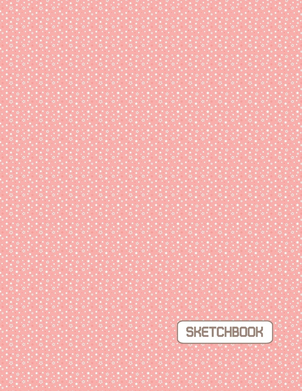 SketchBook: Star On The Pink Cover This Sketch Pad notebook has 110 blank pages,White paper, Sketch, Draw and Paint Arts & Music