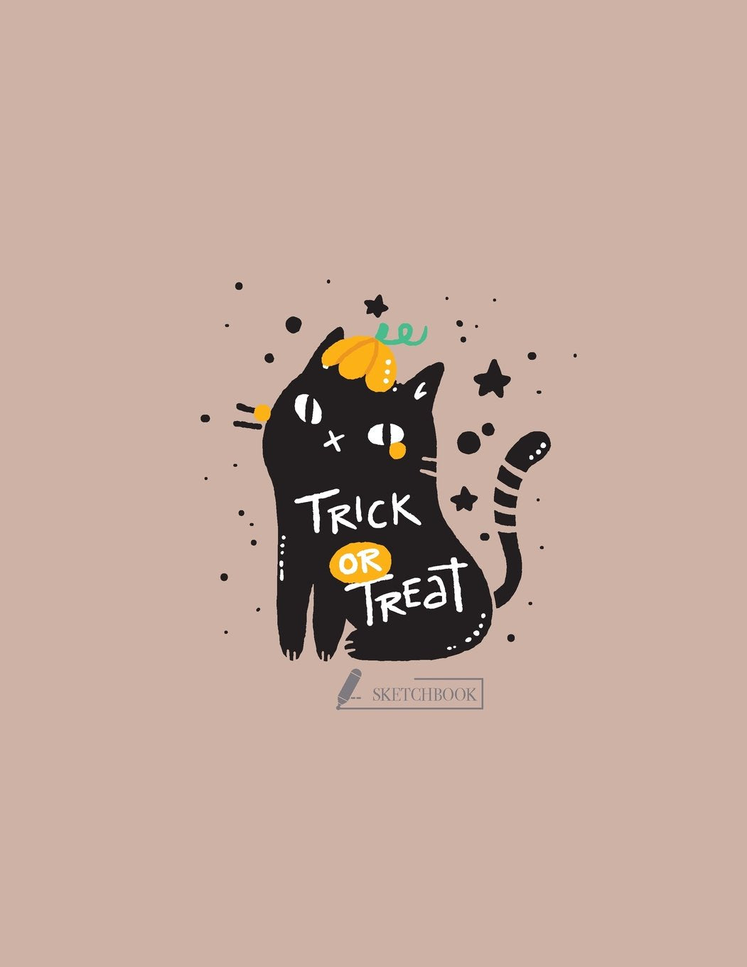 Sketch book: Trick or treat with cat cover (8.5 x 11) inches 110 pages, Blank Unlined Paper for Sketching, Drawing , Whiting , Journaling & Doodling ... large (8.5 x 11) inches, 110 pages, Band 10) Film, Art & Culture