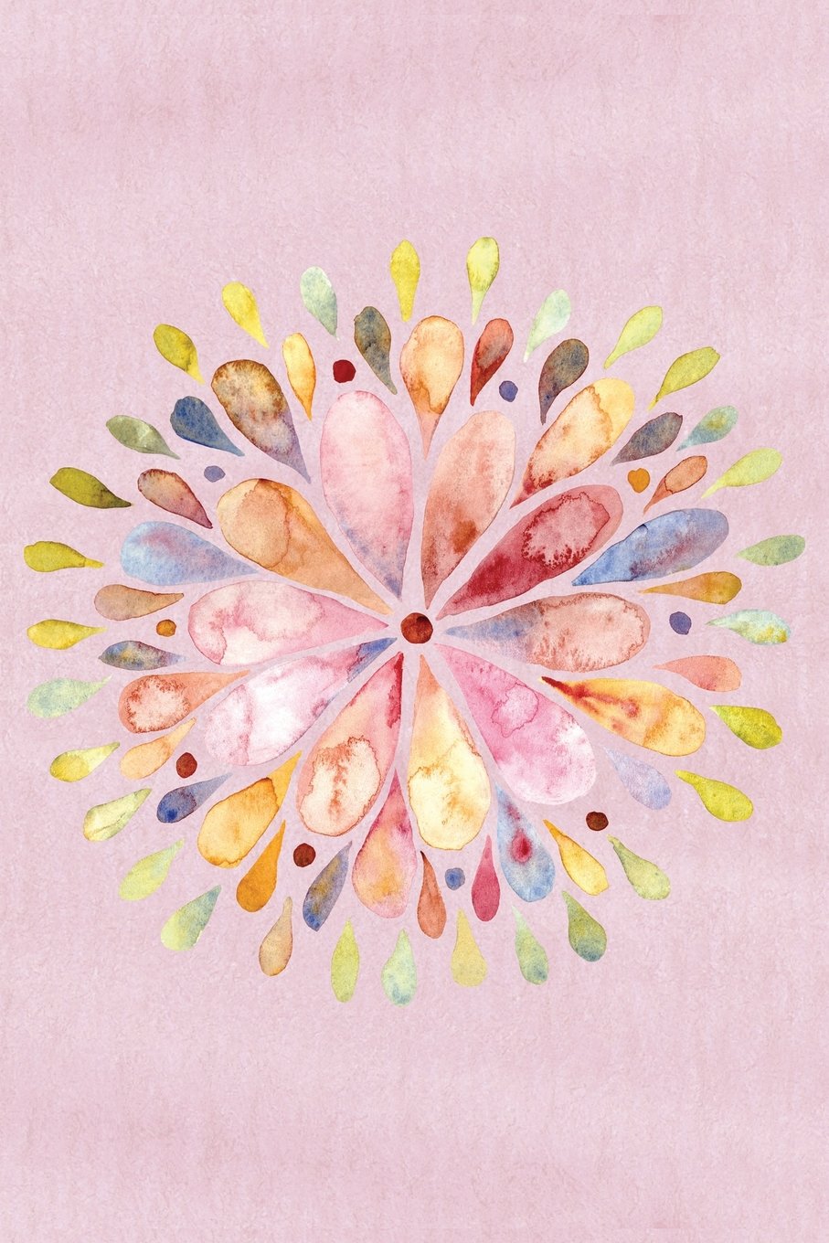 Mandala 8 Watercolor Art Journal: Blank Quad Grid Notebook with Graph Paper (Zen Yoga Drawings) Lifestyle