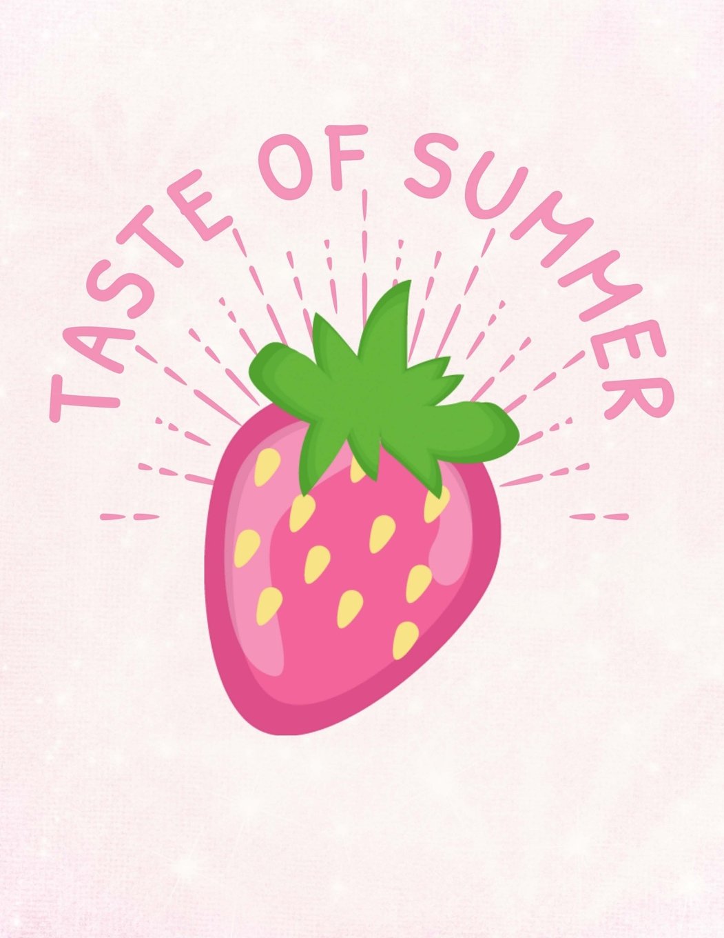 Strawberries Taste Of Summer Notebook: Sketchbook, Art Notebook for School Teachers Students Offices - 200 Blank - Numbered Pages (8.5" x 11") book