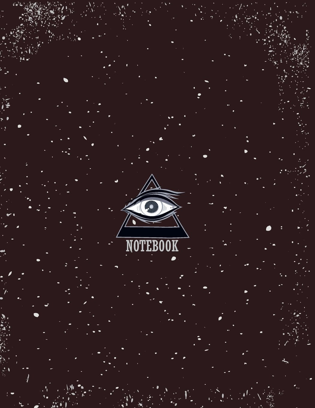 Notebook: All seeing eye on brown cover and Lined pages, Extra large (8.5 x 11) inches, 110 pages, White paper (All seeing eye on brown notebook, Band 4) Film, Art & Culture