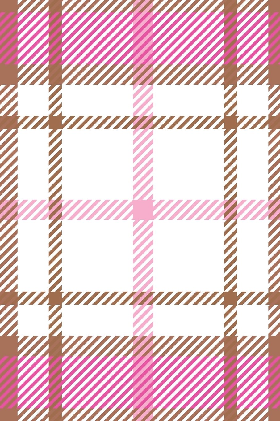 Pink Plaid: 150 Lined/Ruled Journal Pages Planner Diary Notebook with Tartan Pink Plaid Image Pattern Design on the Cover book