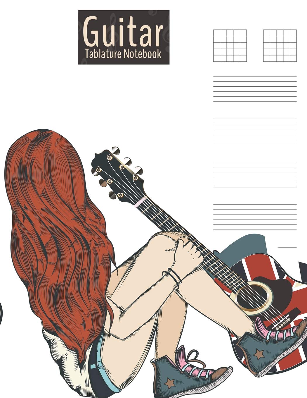 Guitar Tablature Notebook: Guitar Chord Tabs Music Manuscript Paper 100 pages, 8.5 x 11 (Guitar Girl Series) (Guitar Girl Notebooks, Band 5) Social Sciences
