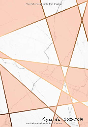 Agenda 2018-2019: Agenda Scolaire de Juillet 2018 à Août 2019,motif abstrait marbre blanc et rose, Semainier simple A5 (moderne et épuré, Band 1) Film, Art & Culture