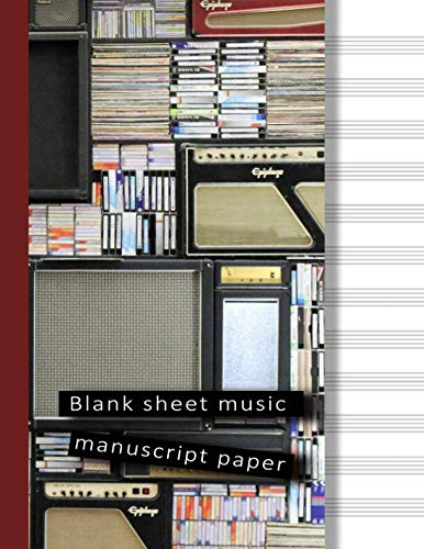 Blank sheet music manuscript paper: Stave / Staff Paper, Musicians Notebook Arts & Music