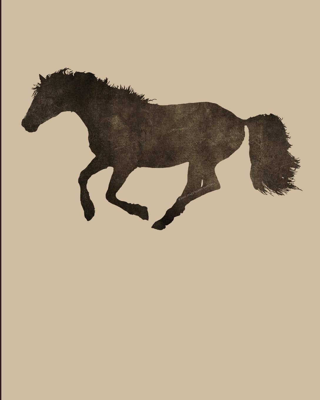Wild Horse Composition Book: Blank College Ruled Lined Notebook for Equestrians and Horse Lovers Mathematics