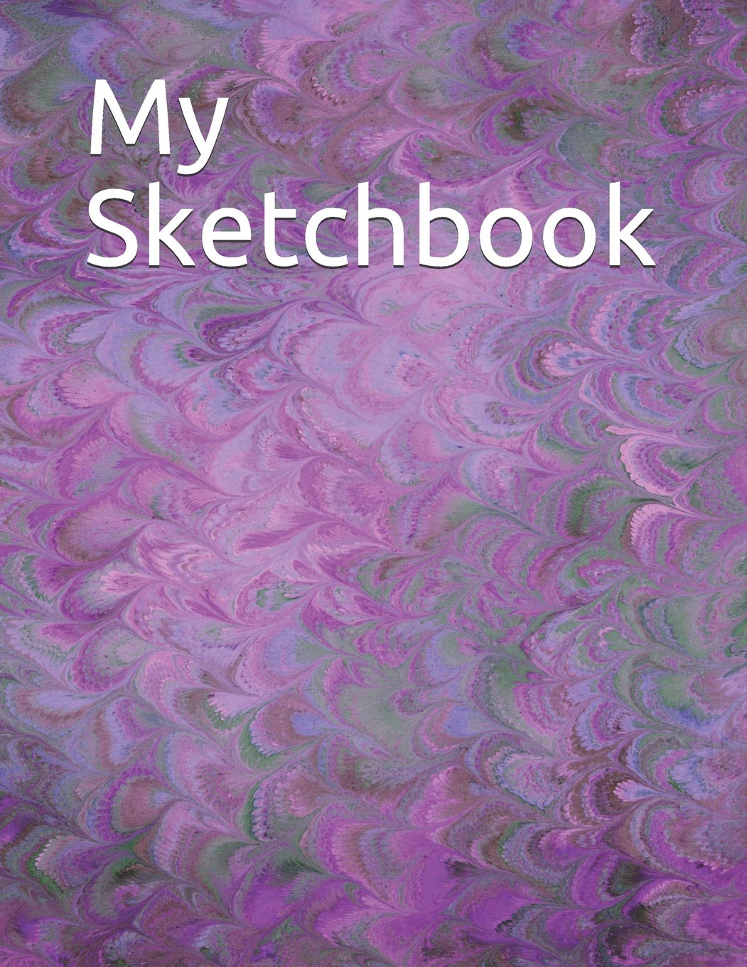 My Sketchbook: Purple Abstract Pattern themed My Sketchbook 100 pages 8.5" x 11" Books