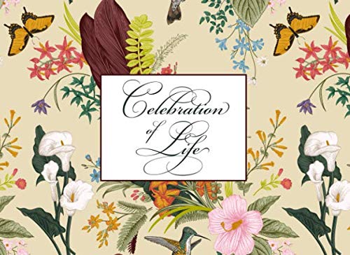 Celebration of Life: Wildflowers & Butterflies Memorial Service Guest Book Parents & Children