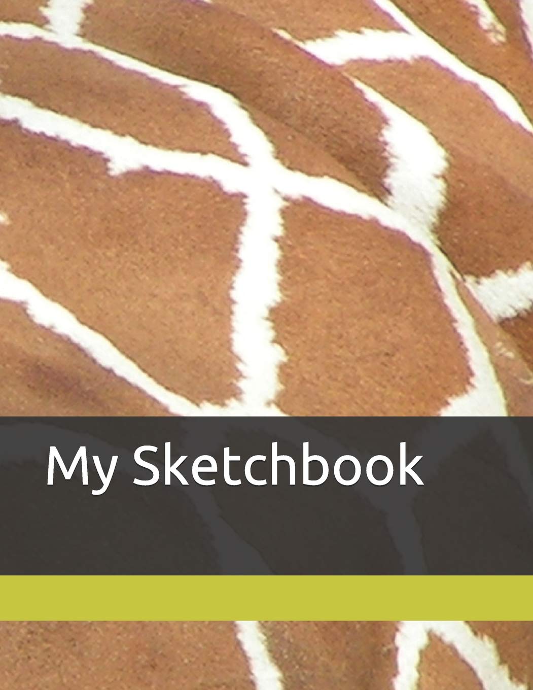 My Sketchbook: Giraffe Hide Pattern themed My Sketchbook 100 pages 8.5" x 11" Books