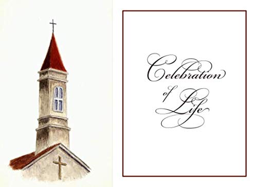 Celebration of Life: Christian Church Memorial Service Guest Book Death & Mourning