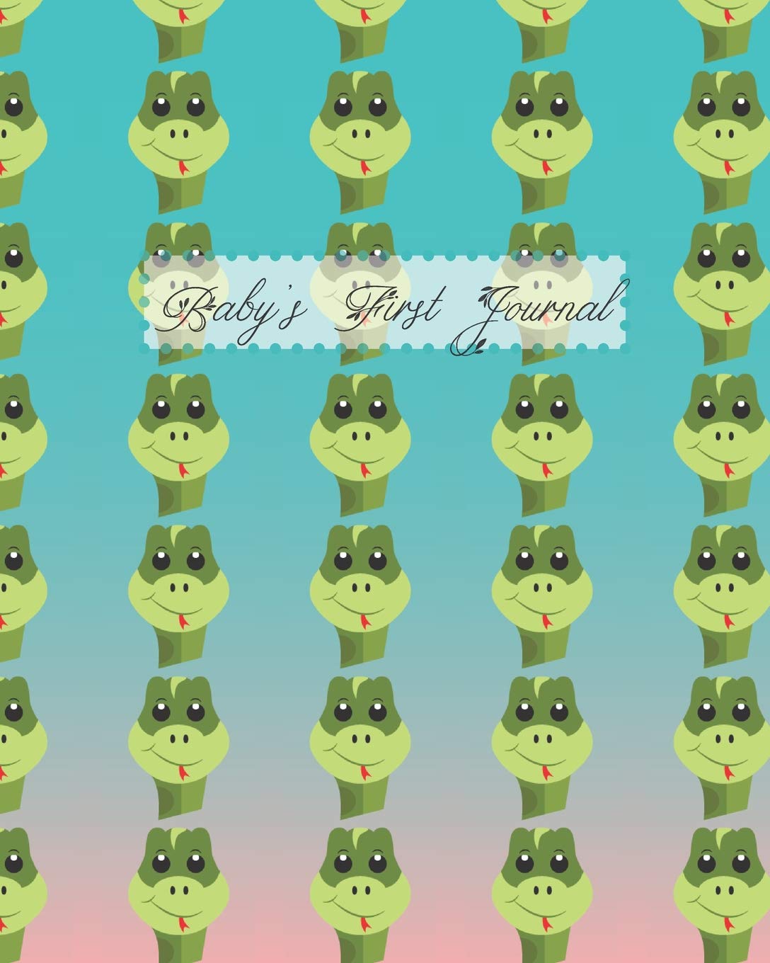 Baby’s First Journal: Cute and Friendly Snakes on Blue and Pink Ombre Background Social Sciences