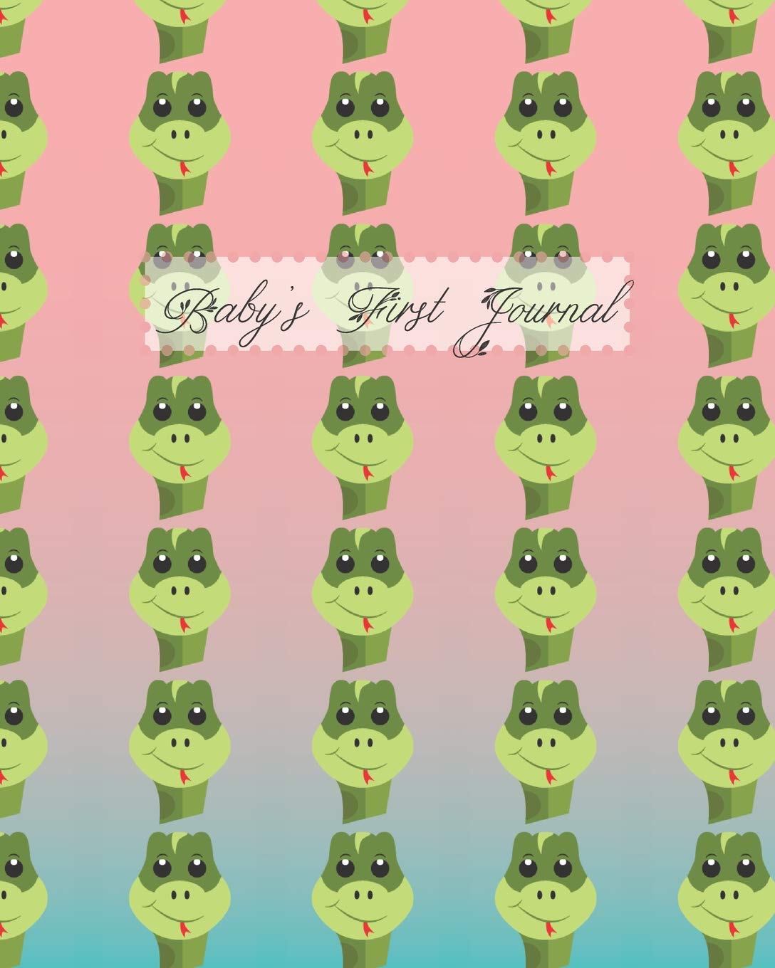 Baby’s First Journal: Cute and Friendly Snakes on Pink and Blue Ombre Background Social Sciences