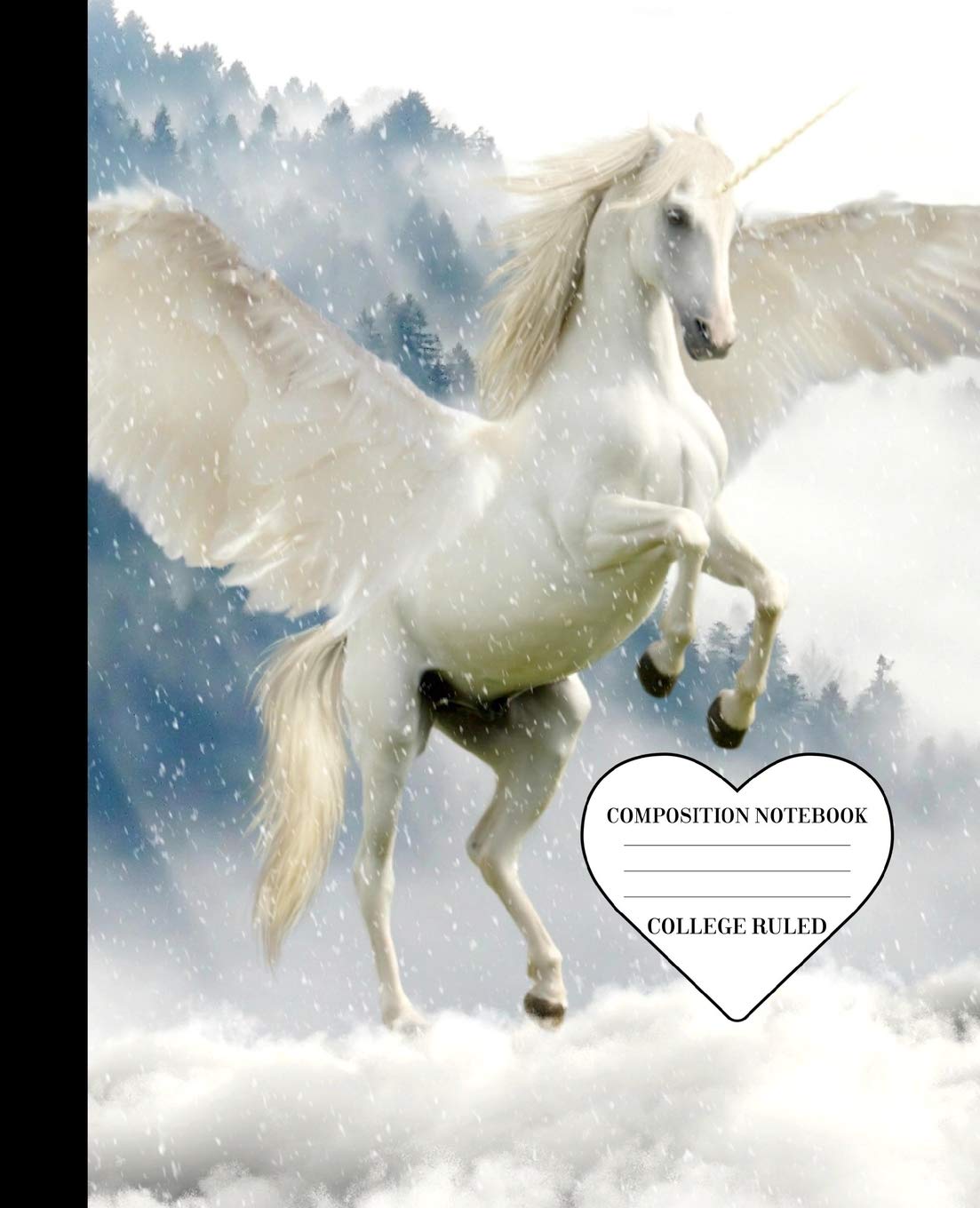 Composition Notebook: Magical Unicorn Design | 7.5 X 9.25 | 100 Pages | College Ruled Composition Book | Soft Bound Learning & Reference