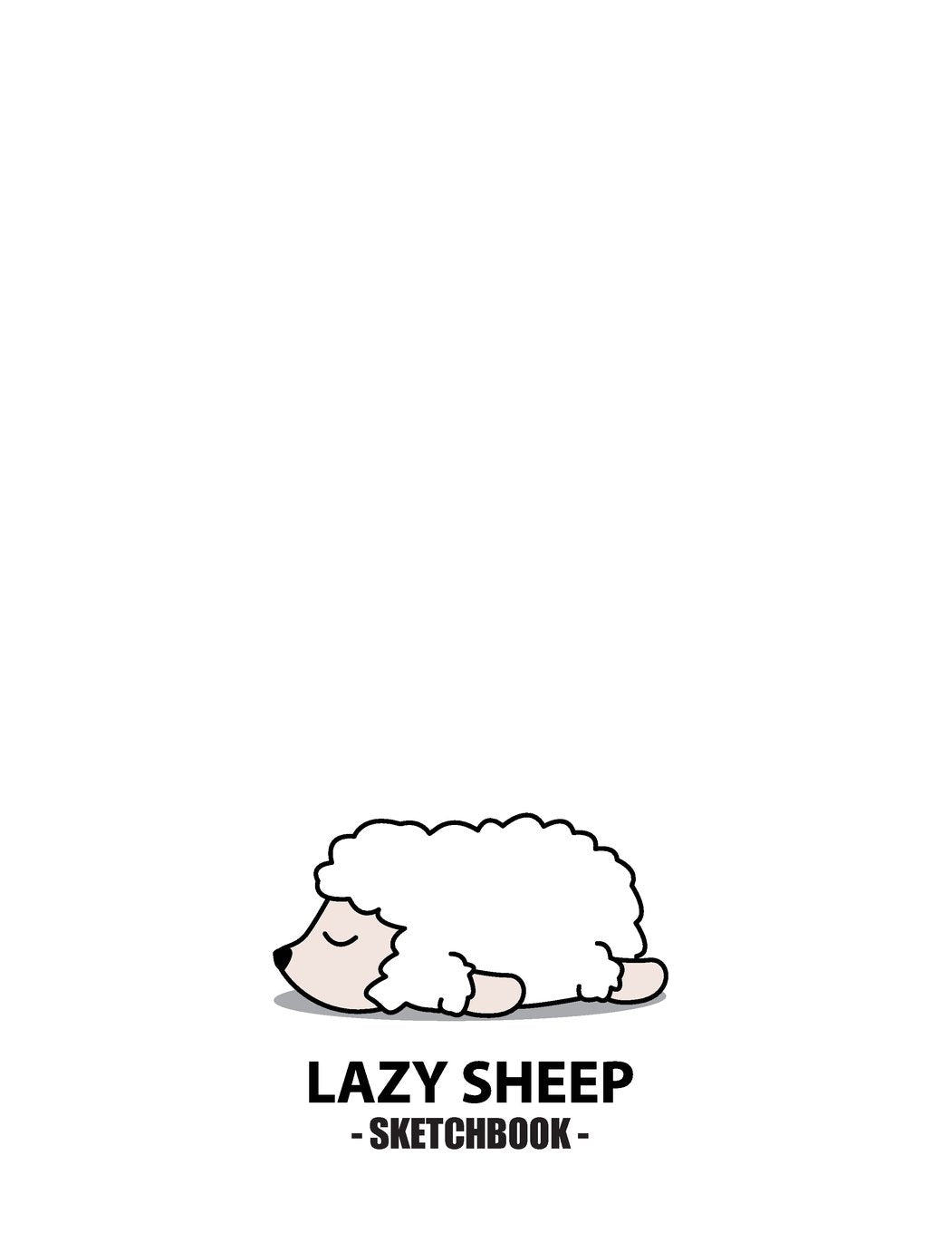 lazy sheep sketchbook: Lazy sheep on white cover (8.5 x 11) inches 110 pages, Blank Unlined Paper for Sketching, Drawing , Whiting , Journaling & Doodling (Lazy sheep on white sketchbook, Band 5) Film, Art & Culture