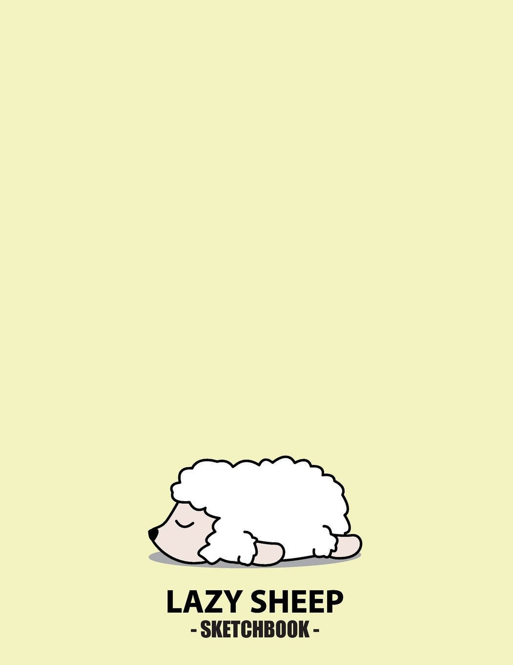 lazy sheep sketchbook: Lazy sheep on yellow cover (8.5 x 11) inches 110 pages, Blank Unlined Paper for Sketching, Drawing , Whiting , Journaling & Doodling (Lazy sheep on yellow sketchbook, Band 5) Film, Art & Culture