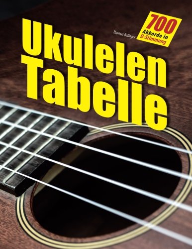 Ukulelen-Tabelle: 700 Akkorde für Ukulele in D-Stimmung Arts & Music