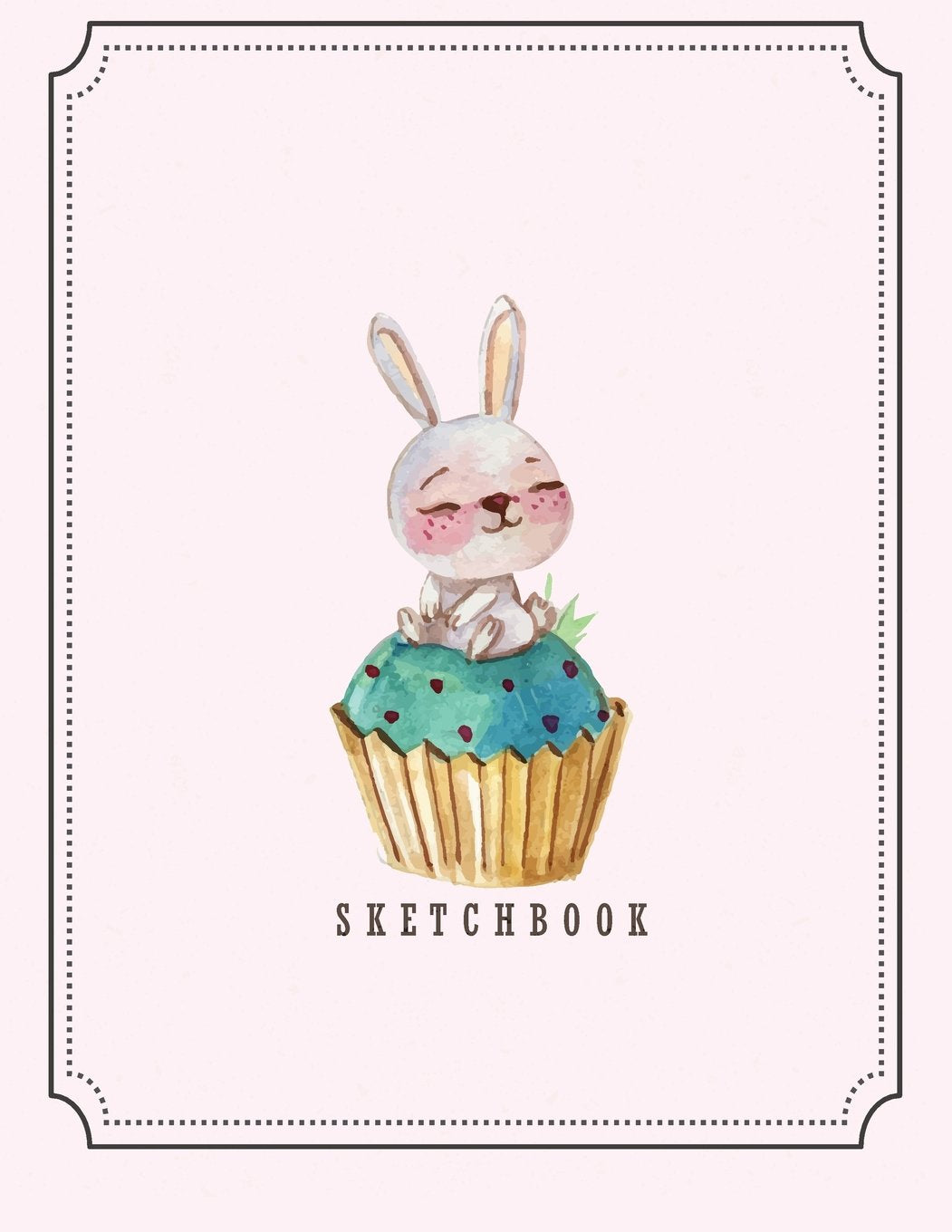 Sketchbook: Cute bunny on pink cover (8.5 x 11) inches 110 pages, Blank Unlined Paper for Sketching, Drawing , Whiting , Journaling & Doodling (Cute bunny on pink sketchbook, Band 3) Mathematics