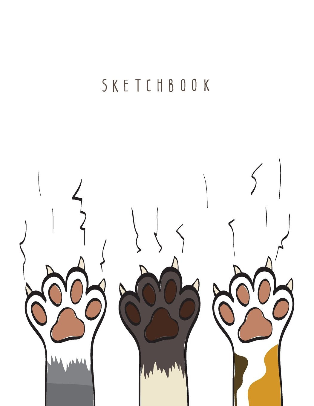 Sketchbook: I'm cat on white cover (8.5 x 11) inches 110 pages, Blank Unlined Paper for Sketching, Drawing , Whiting , Journaling & Doodling (I'm cat on white sketchbook, Band 3) Film, Art & Culture