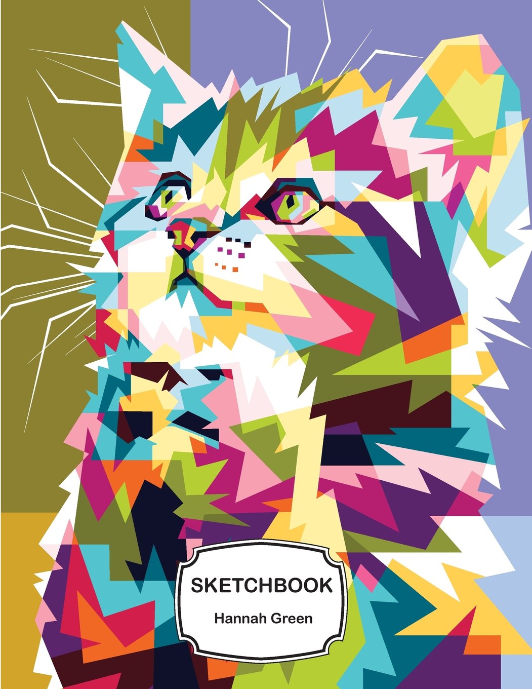 Sketchbook: Colorfully cat hope : 110 Pages of 8.5" x 11" Blank Paper for Drawing, Doodling or Sketching (Sketchbooks) Lifestyle