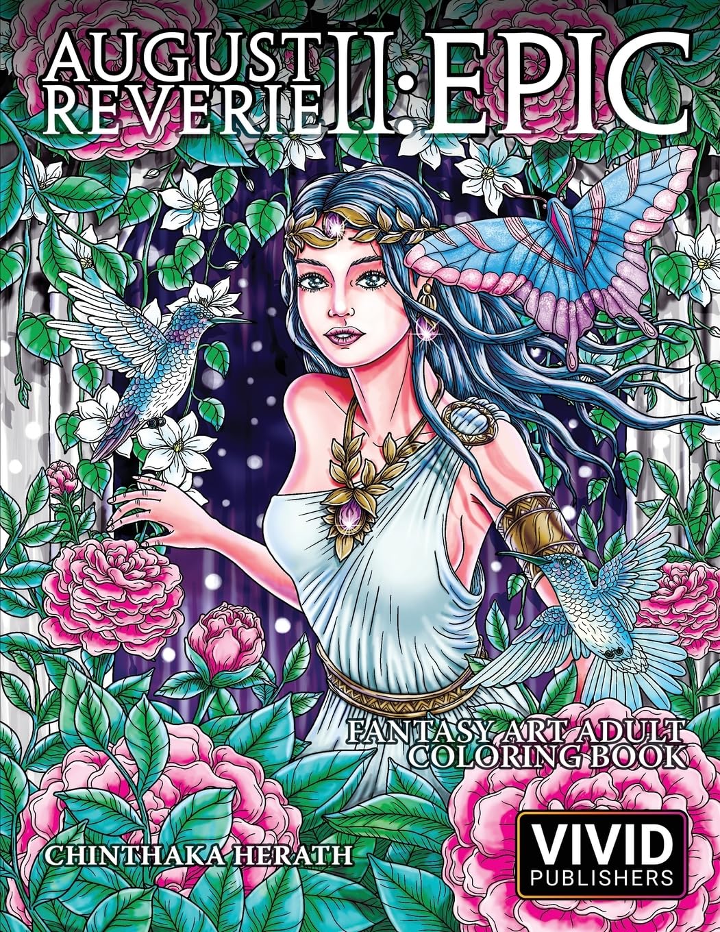 August Reverie 2: Epic - Fantasy Art Adult Coloring Book Film, Art & Culture